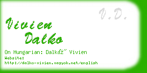 vivien dalko business card